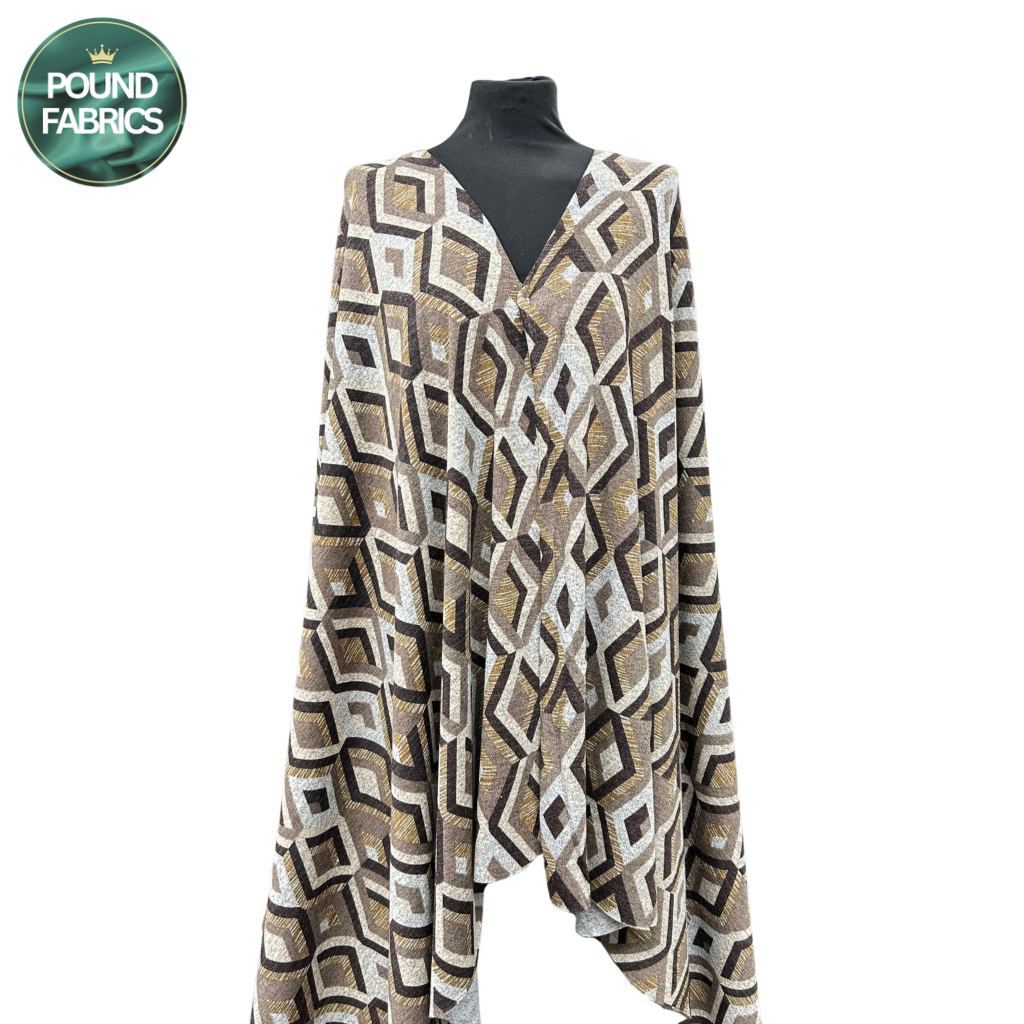 Retro Diamond Premium Knit Jersey Fabric