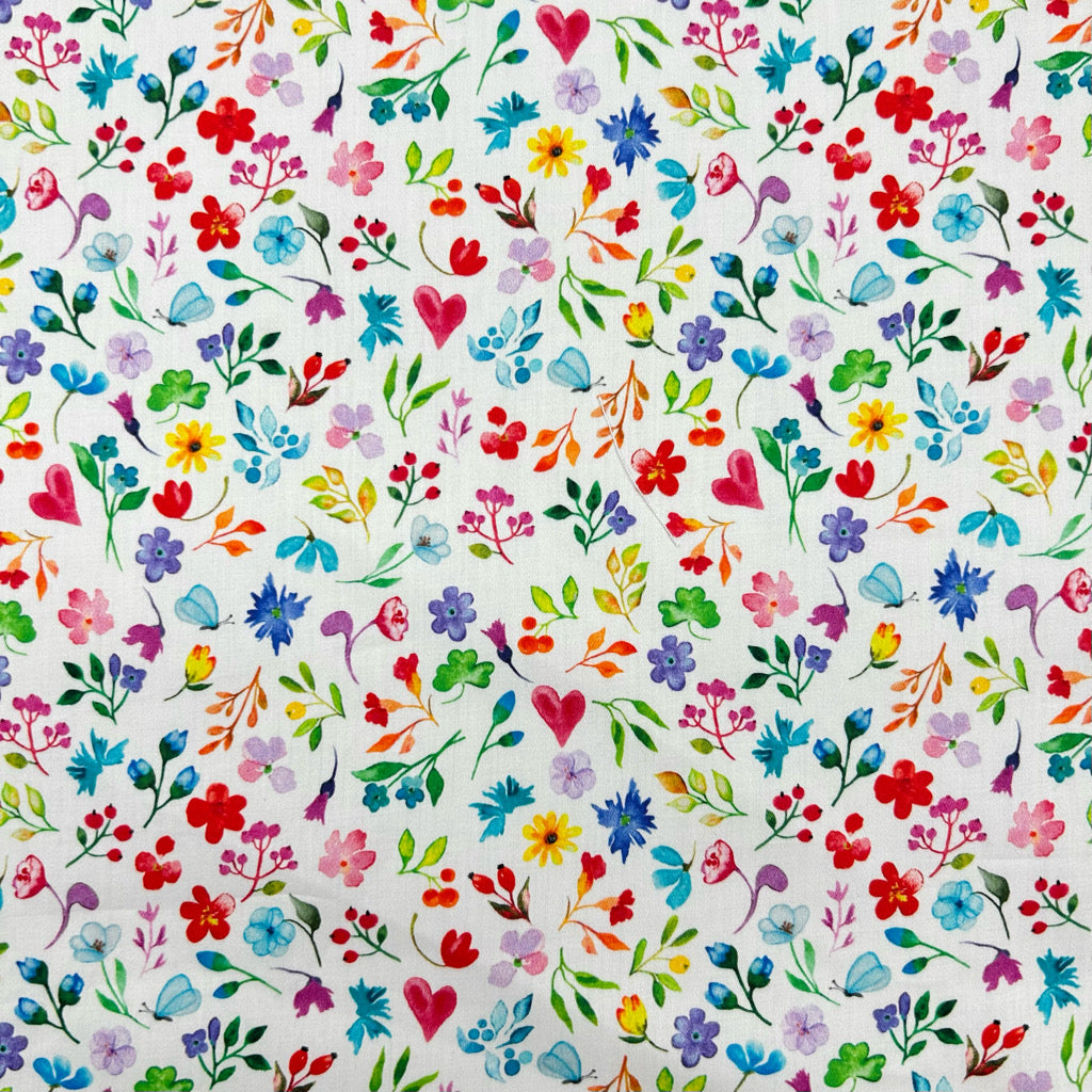 Love Garden Cotton Sateen Fabric