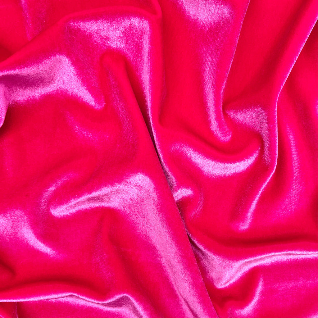 Plain Pink Velvet Fabric
