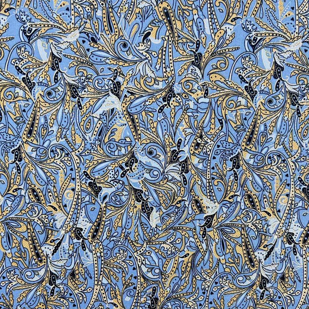 Paisley Breeze Rose &amp; Hubble Cotton Poplin Fabric