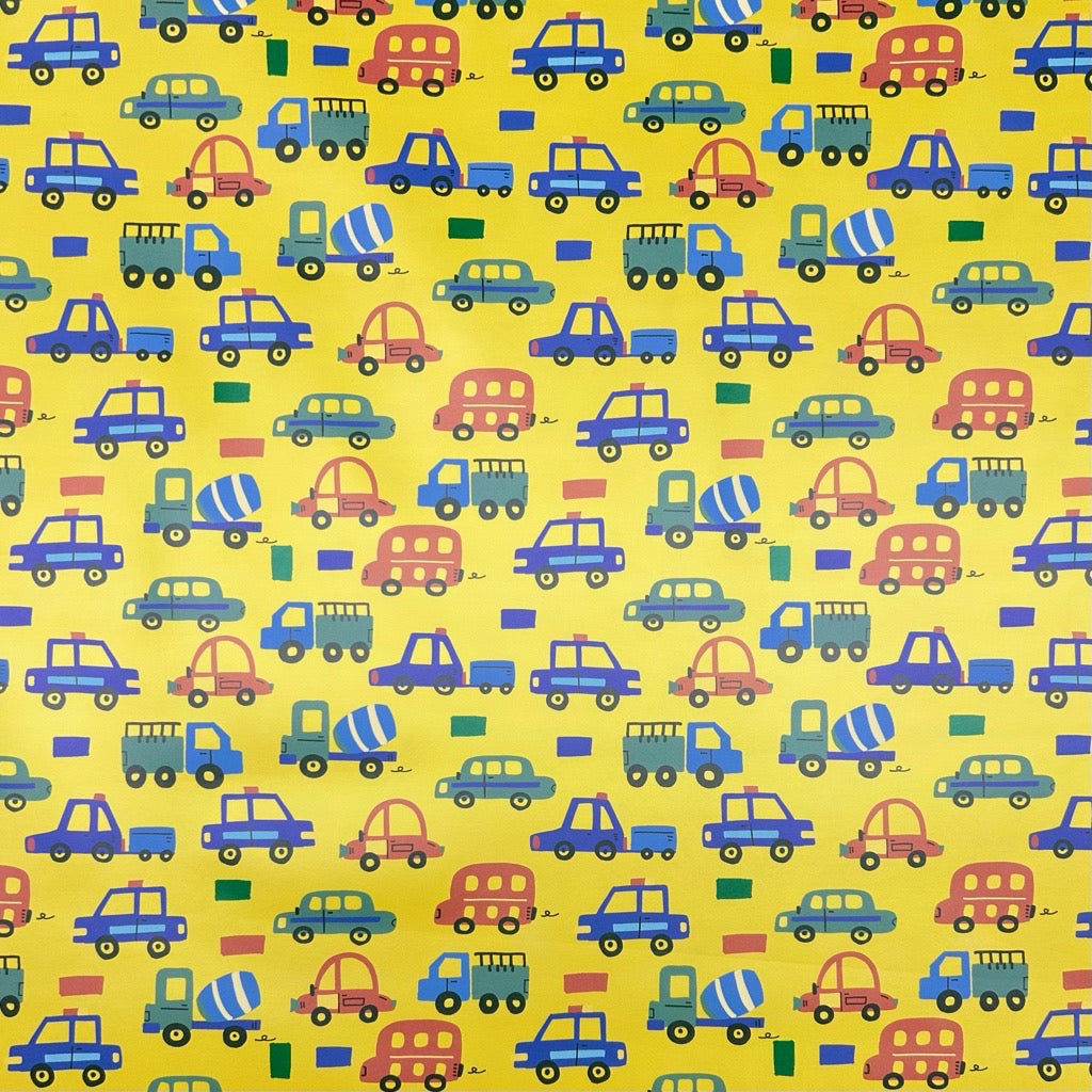 Cars and Trucks Raincoat Fabric