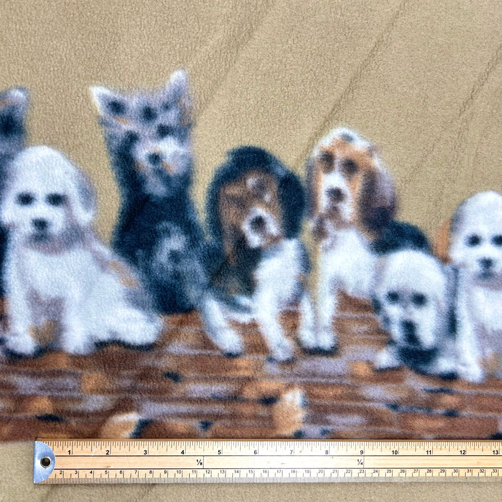 Little Puppies Anti Pill Polar Fleece Fabric