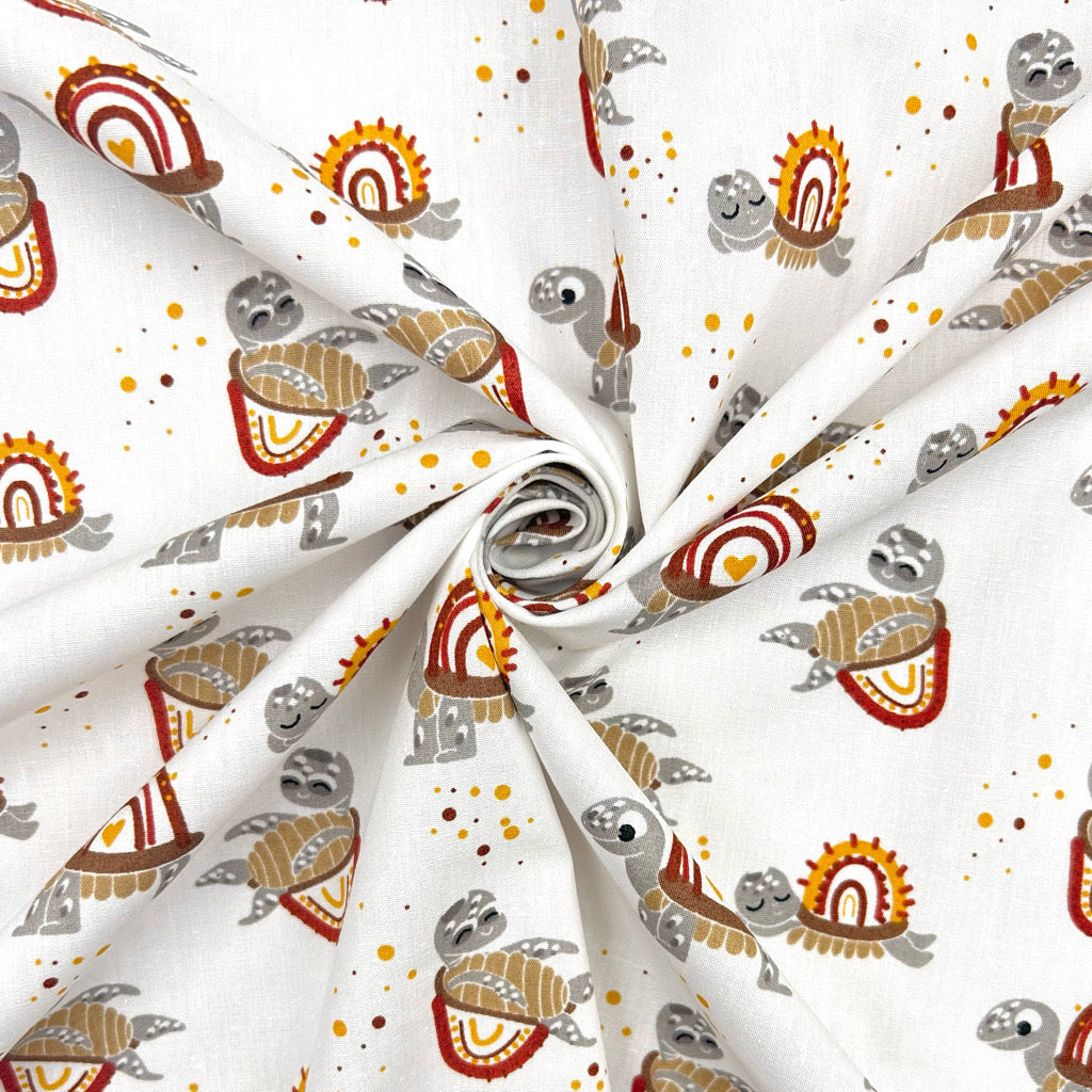 Turtle Bliss Cotton Poplin Fabric