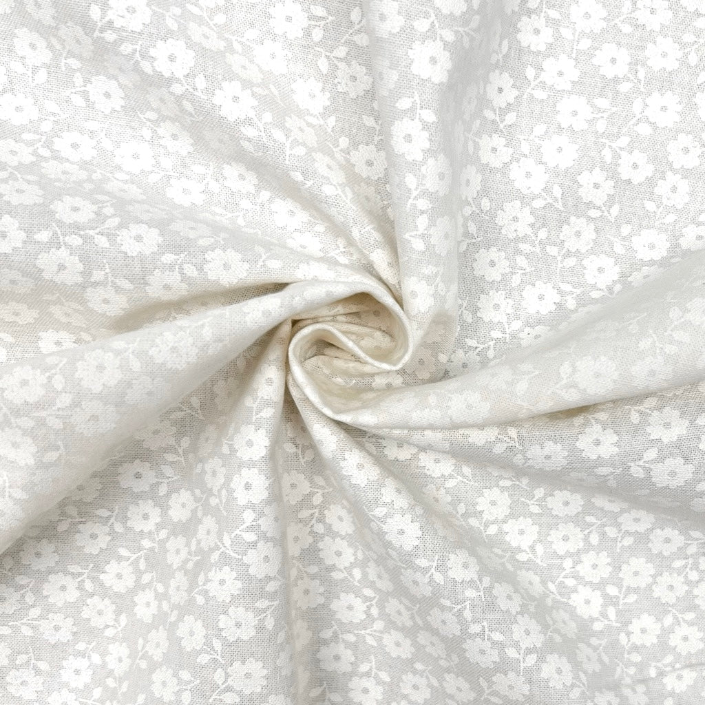 Pearl Bloom Cotton Lacquer Fabric