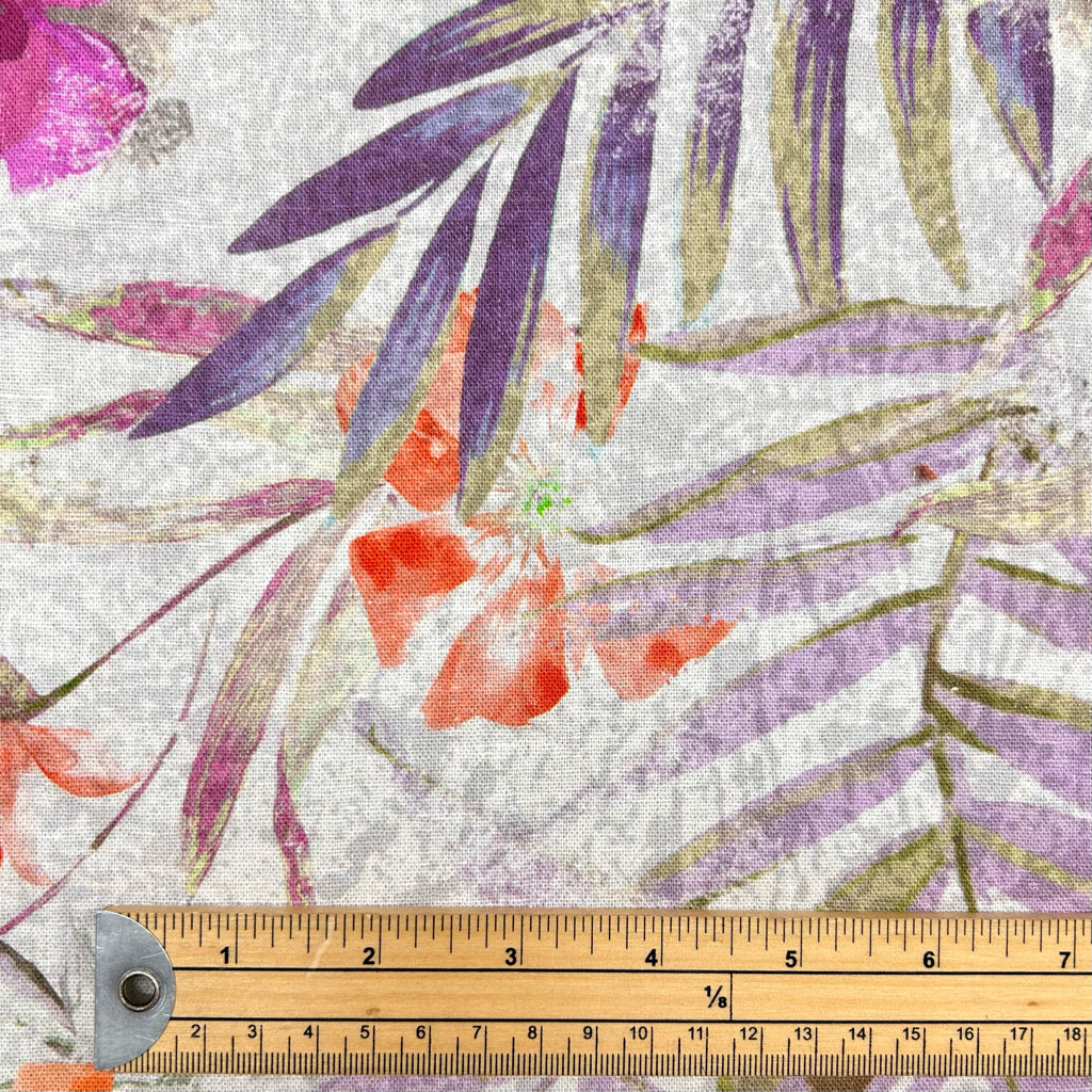 Everyday Floral Linen Viscose Fabric
