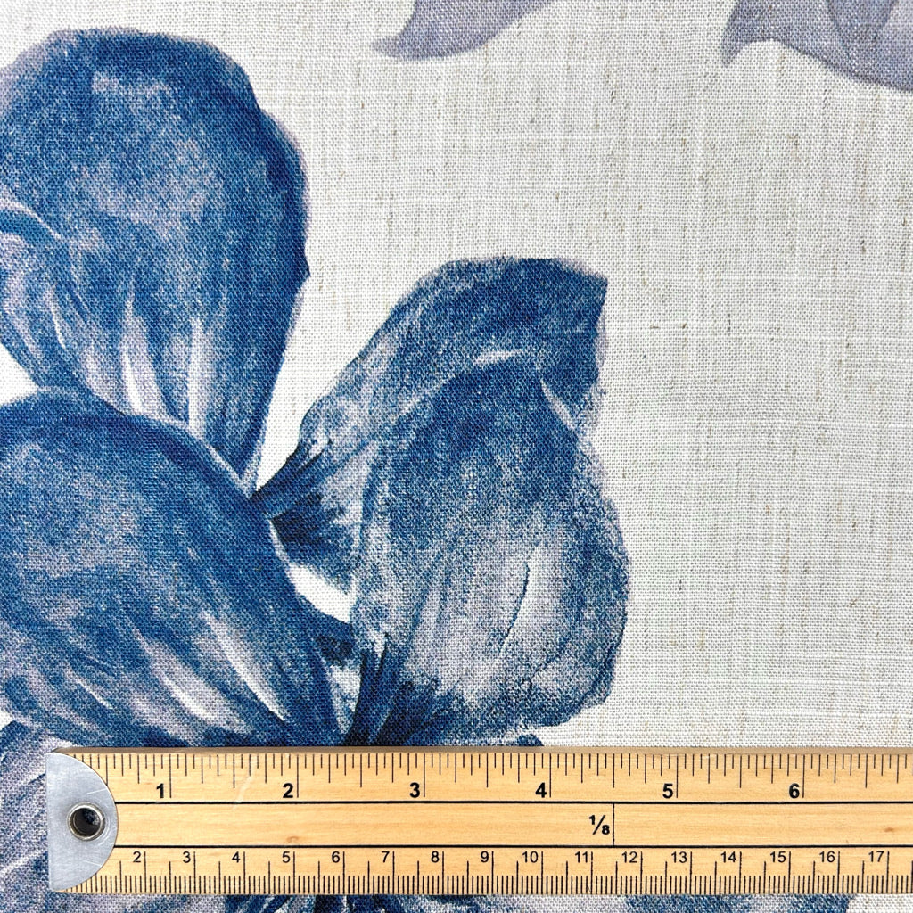 Dusky Garden Linen Viscose Fabric
