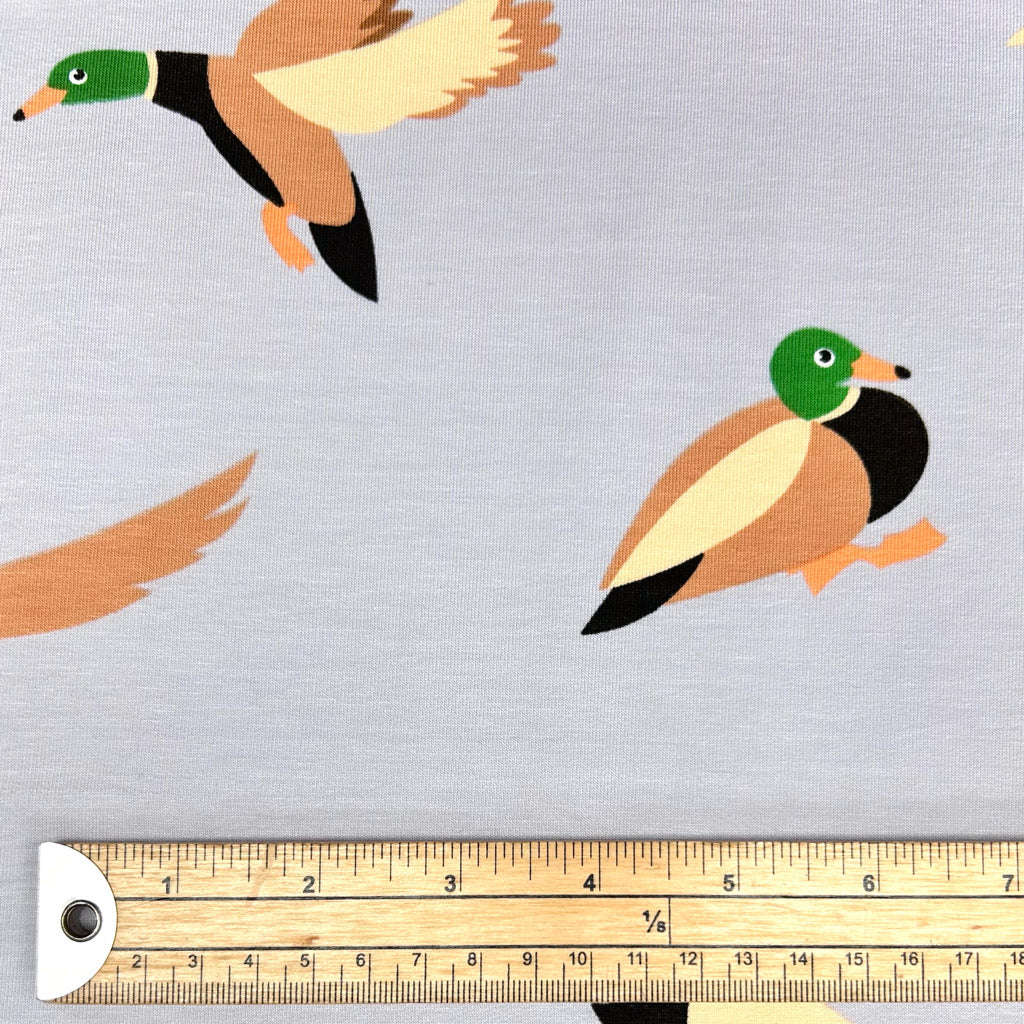 Flying Mallards French Terry Fabric
