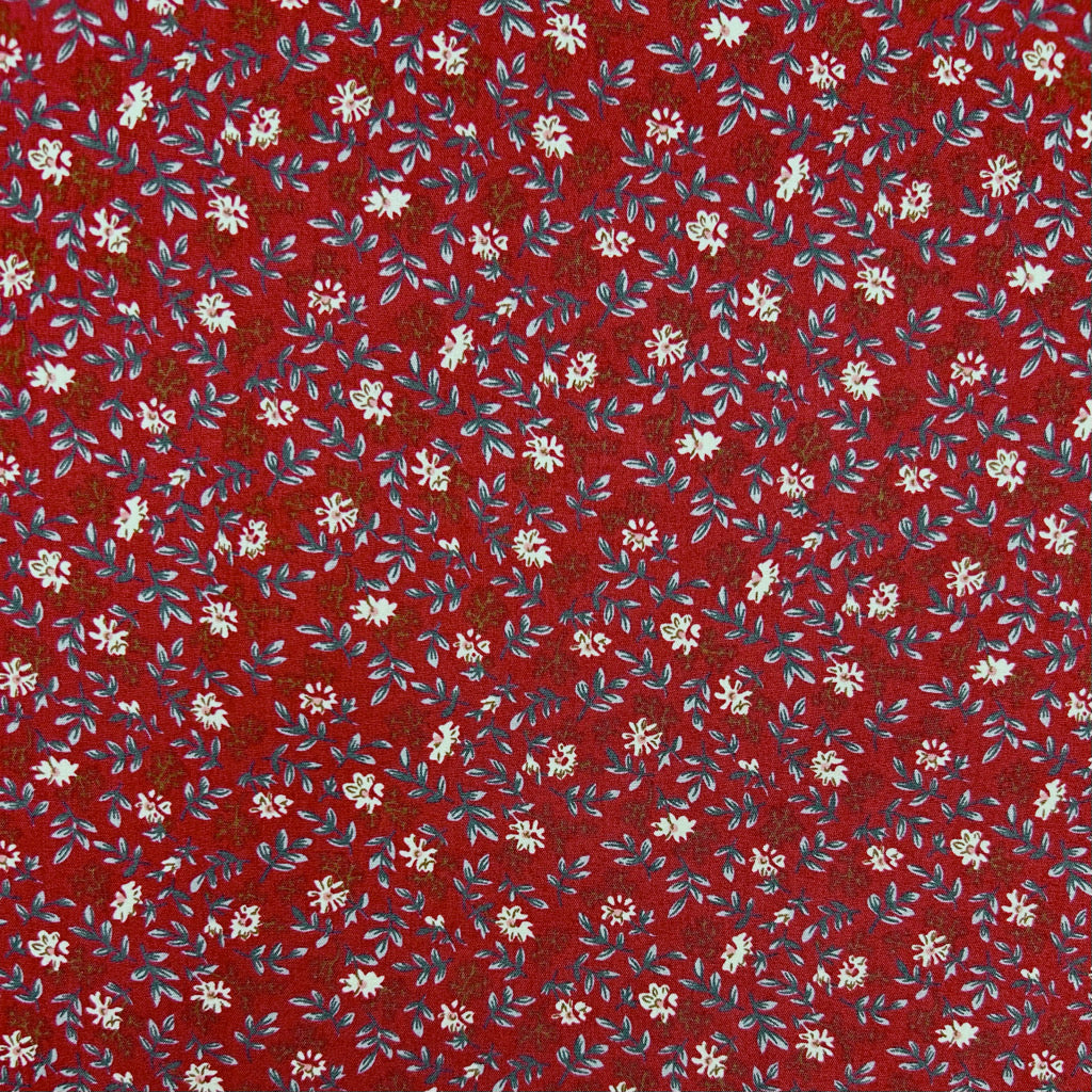 Cottage Garden Charm Cotton Poplin Fabric