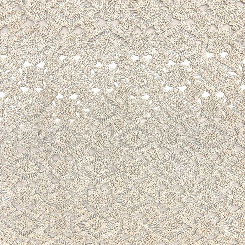 Natural Weave Crochet Lace Fabric