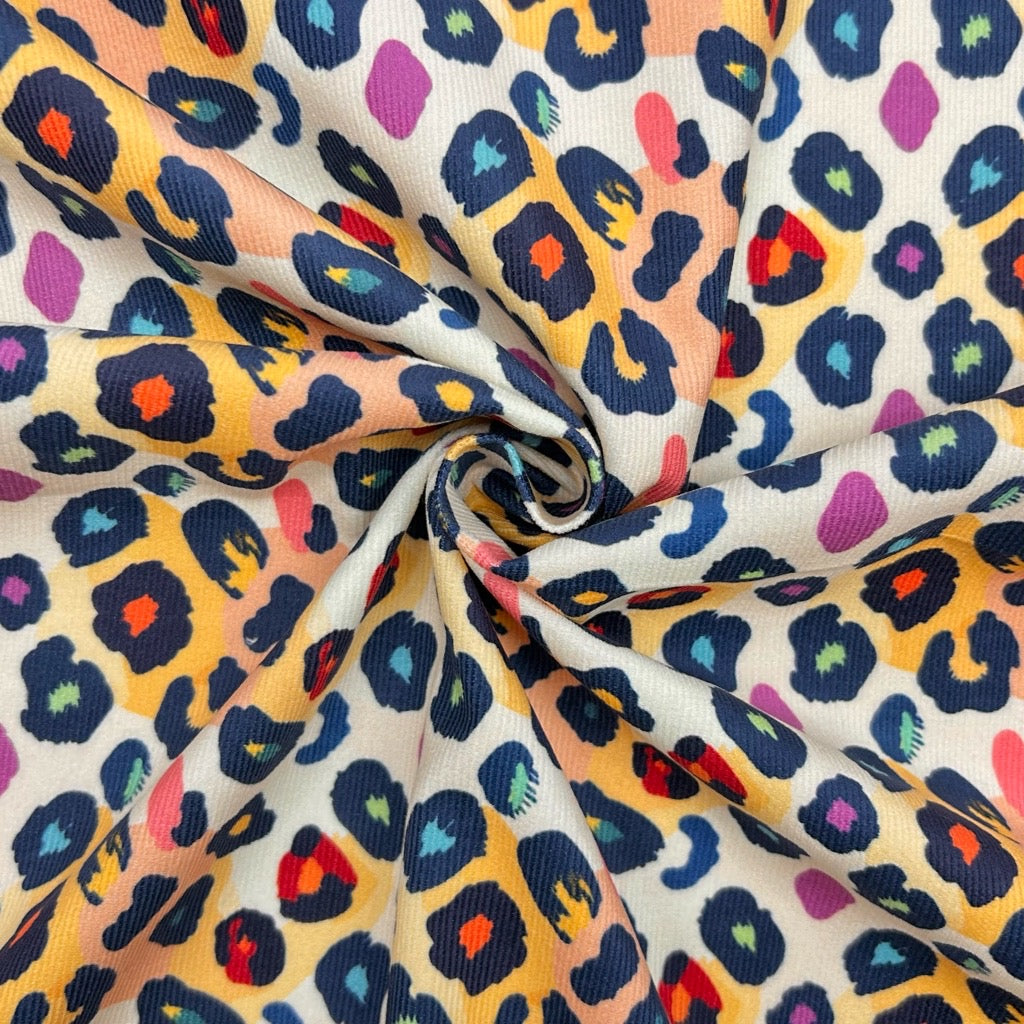 Leopard Pop Needlecord Fabric