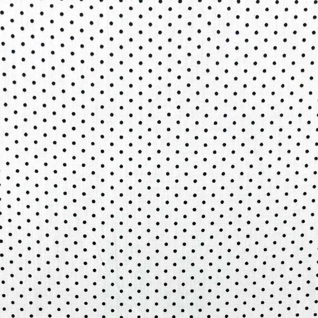 Dotted Grid Cotton Poplin Fabric