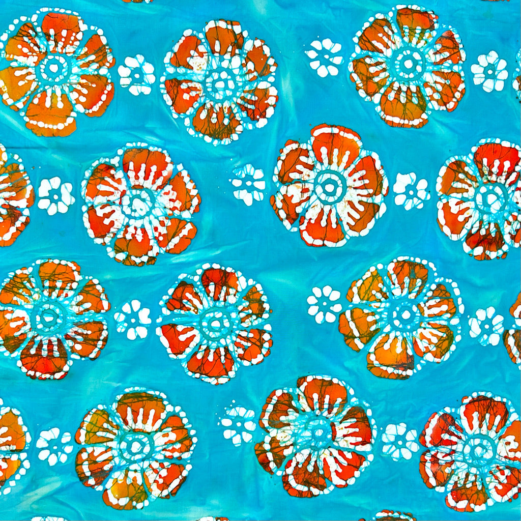 Bloom Circle Cotton Batik Fabric