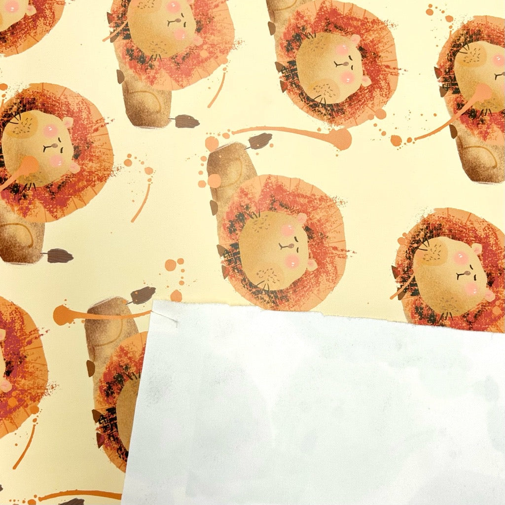 Sleepy Lion Raincoat Fabric