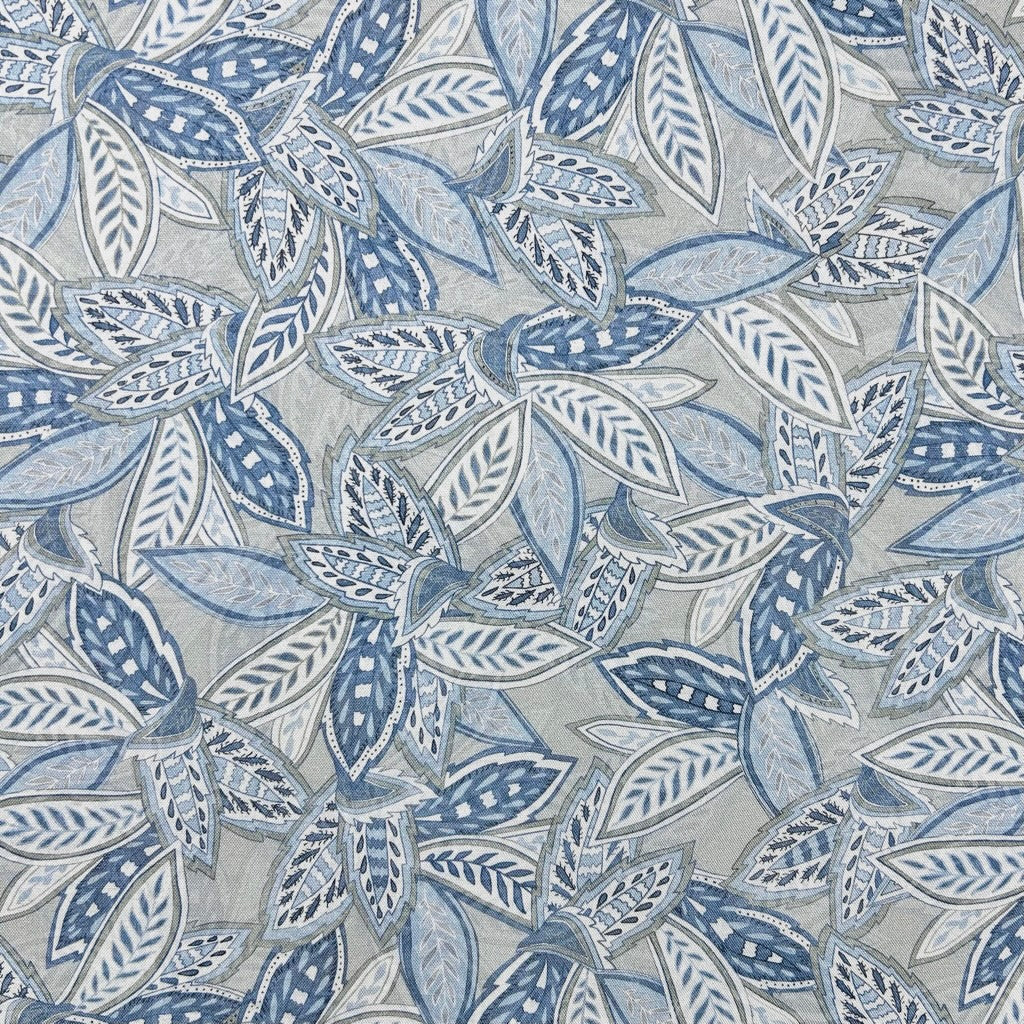 Dusky Botanical Linen Viscose Fabric