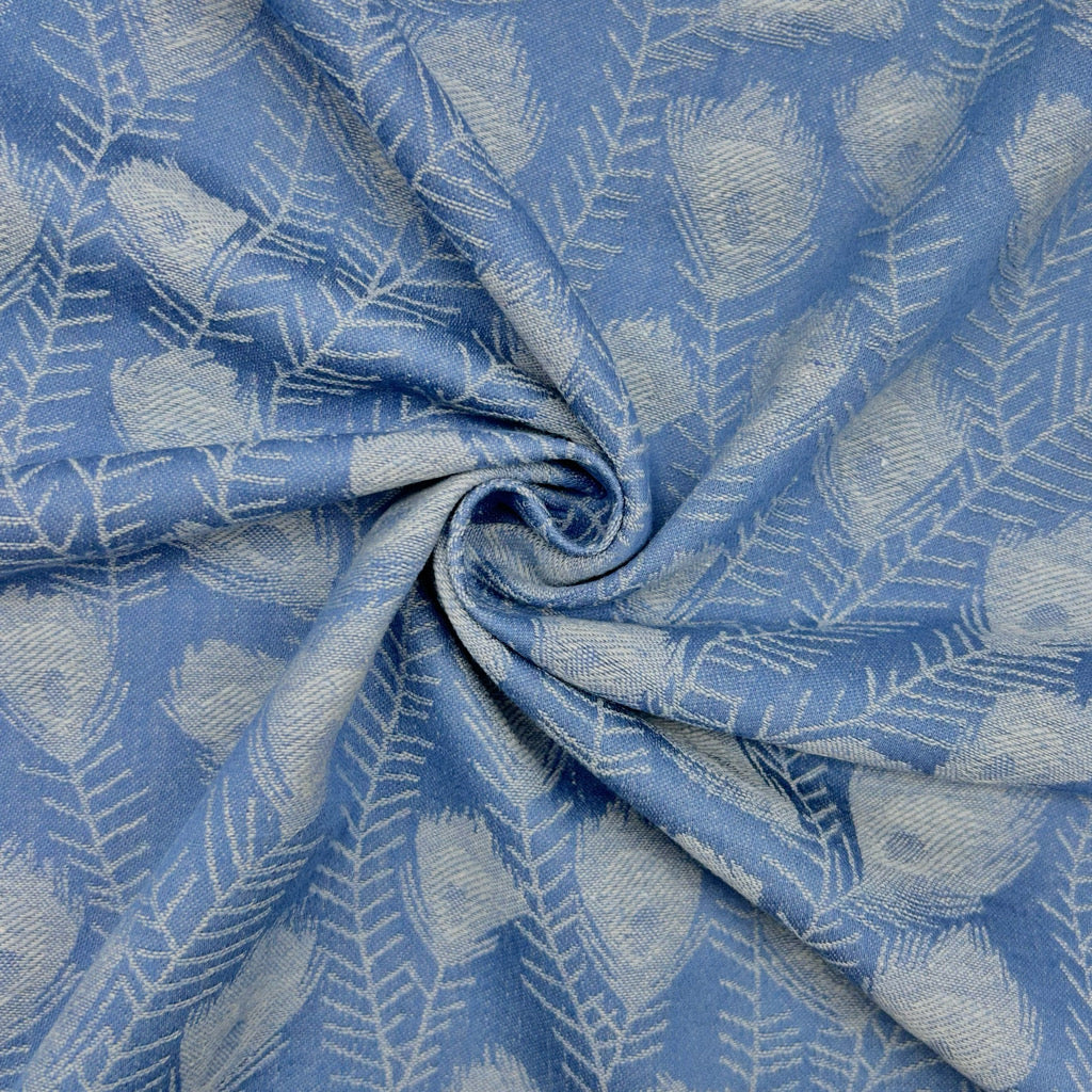 Feather Leaves Linen Viscose Fabric