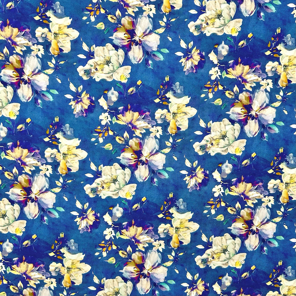 Mystic Petal Viscose Challis Fabric