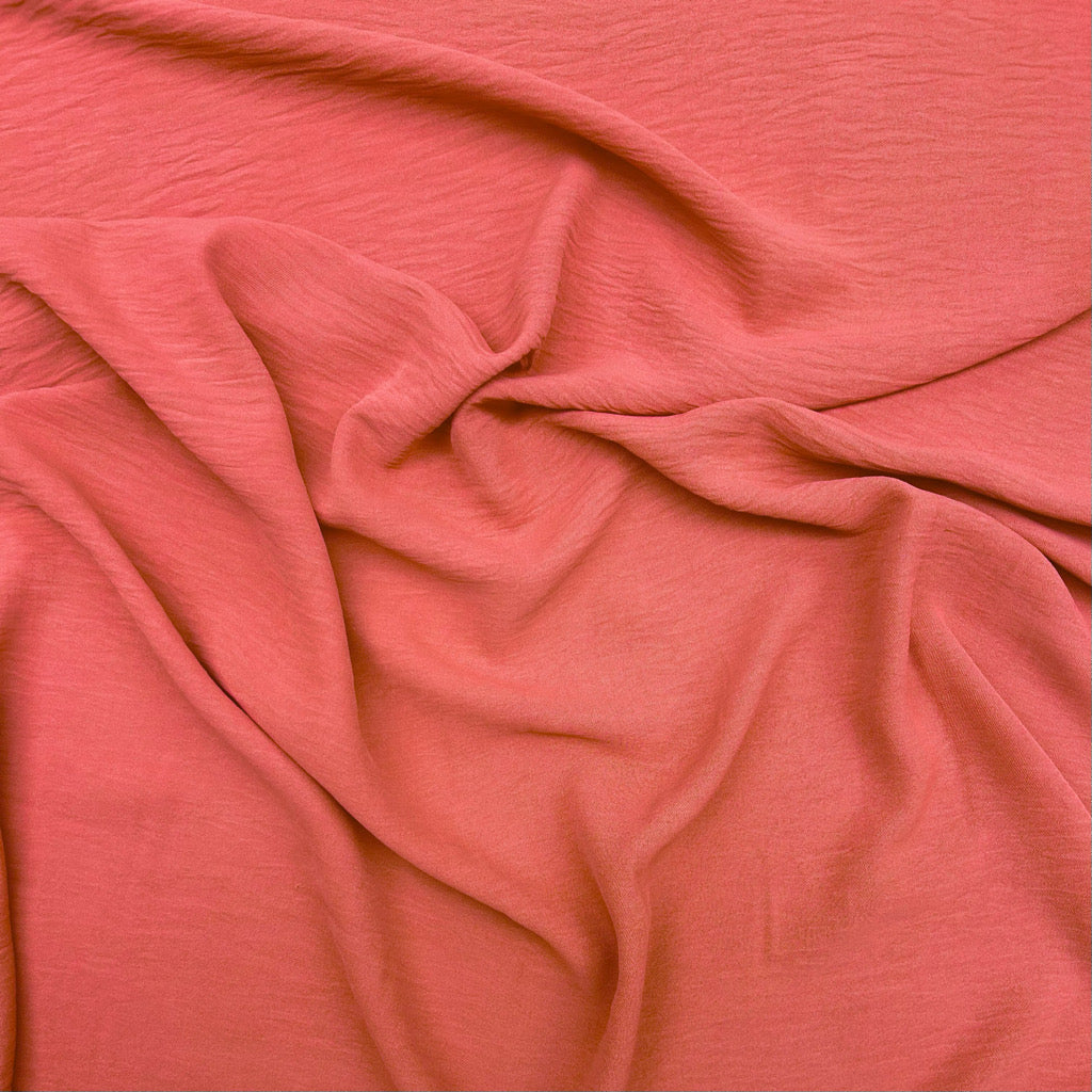 Plain Crinkle Effect Polyester Crepe Fabric