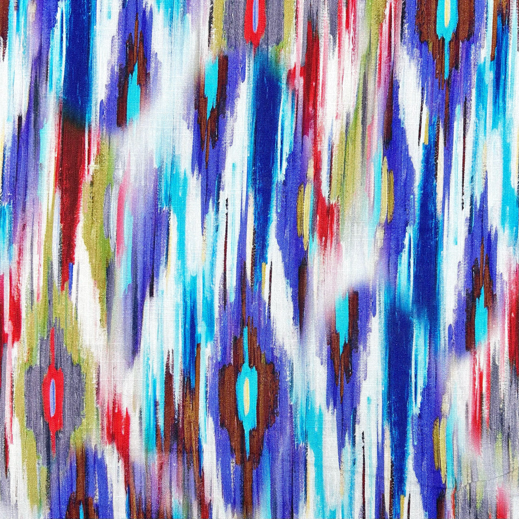 Skyline Waves Linen Viscose Fabric