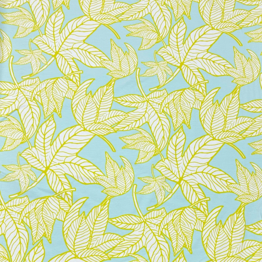 Leaf Canopy French Terry Fabric
