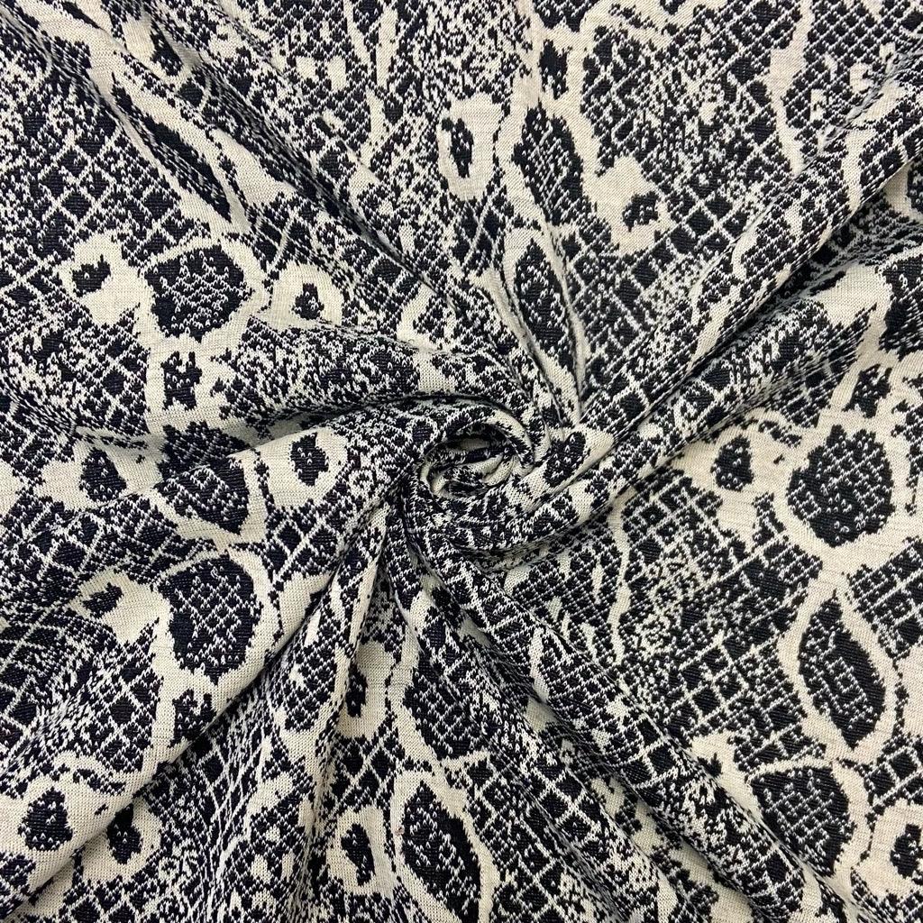 Snake Skin Design Knit Fabric - Pound Fabrics