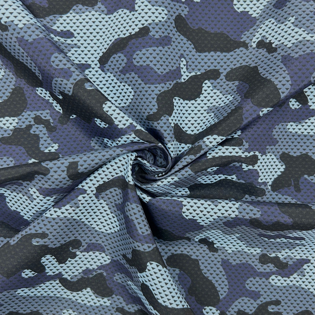 Blue Shadow Swim Shorts Fabric
