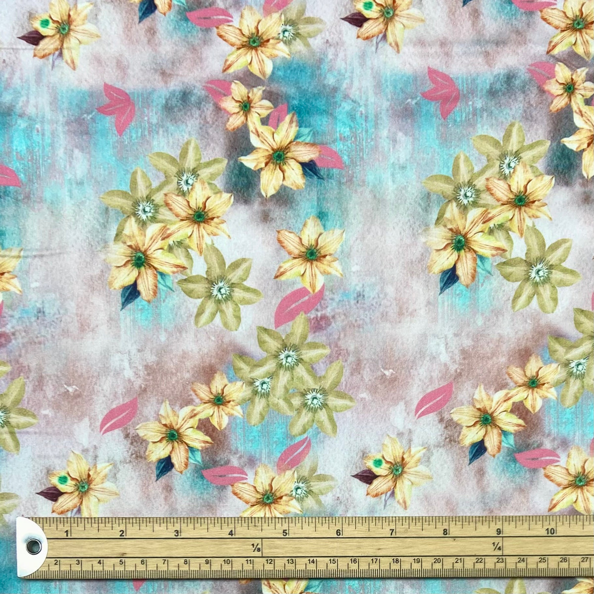 Soft Garden Cotton Satin Fabric