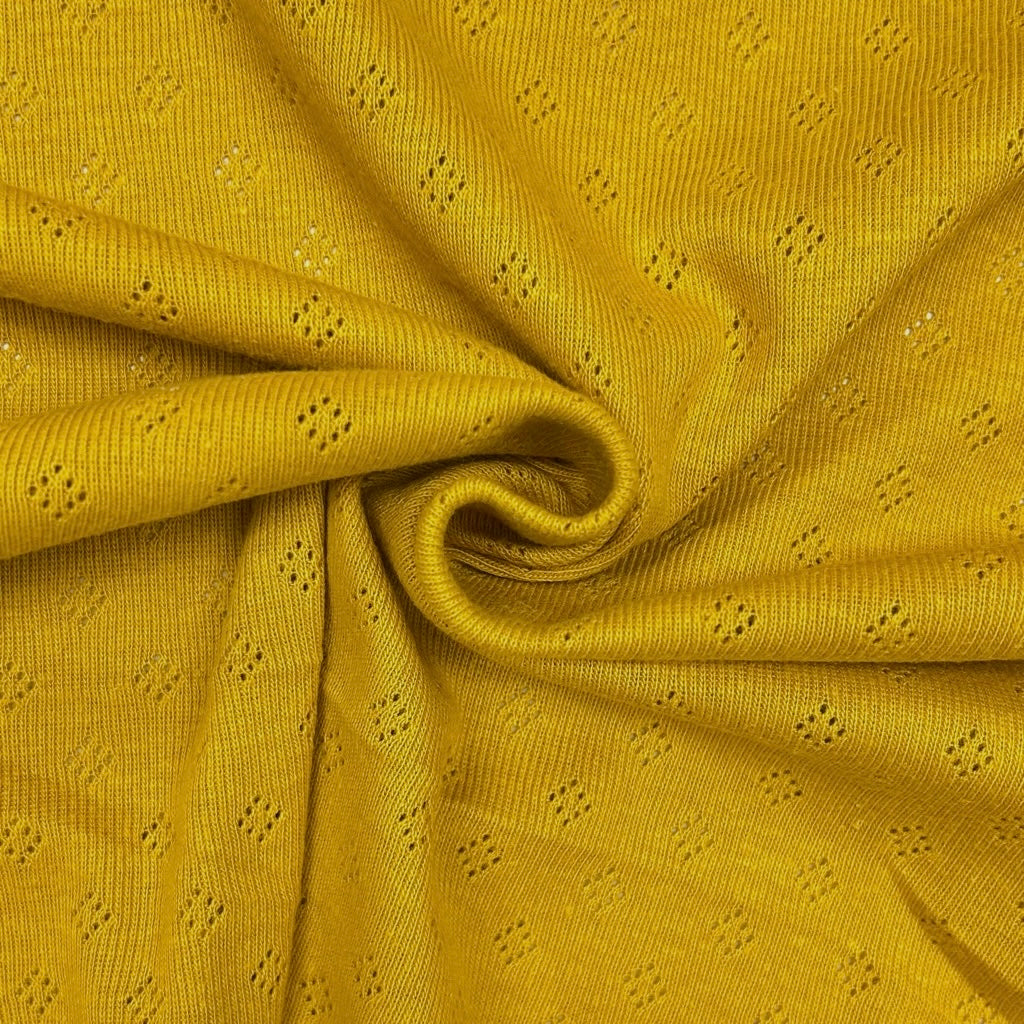 Tiny Diamond Pointelle Jersey Fabric