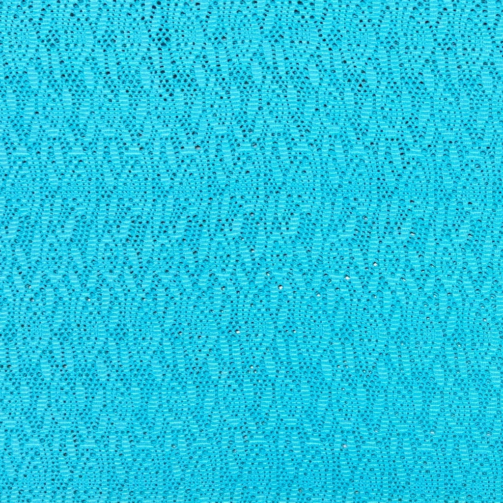 Aqua Blue Stretch Lace Fabric - Pound Fabrics