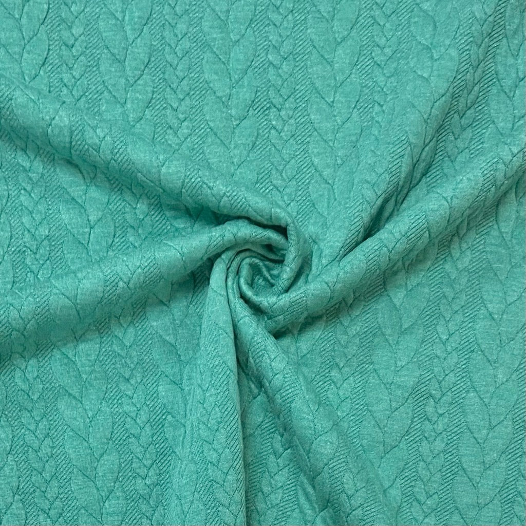 Cable Knit Jersey Fabric