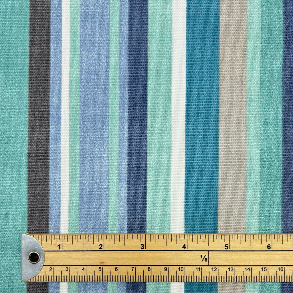 Broad Stripe Cotton Canvas Fabric