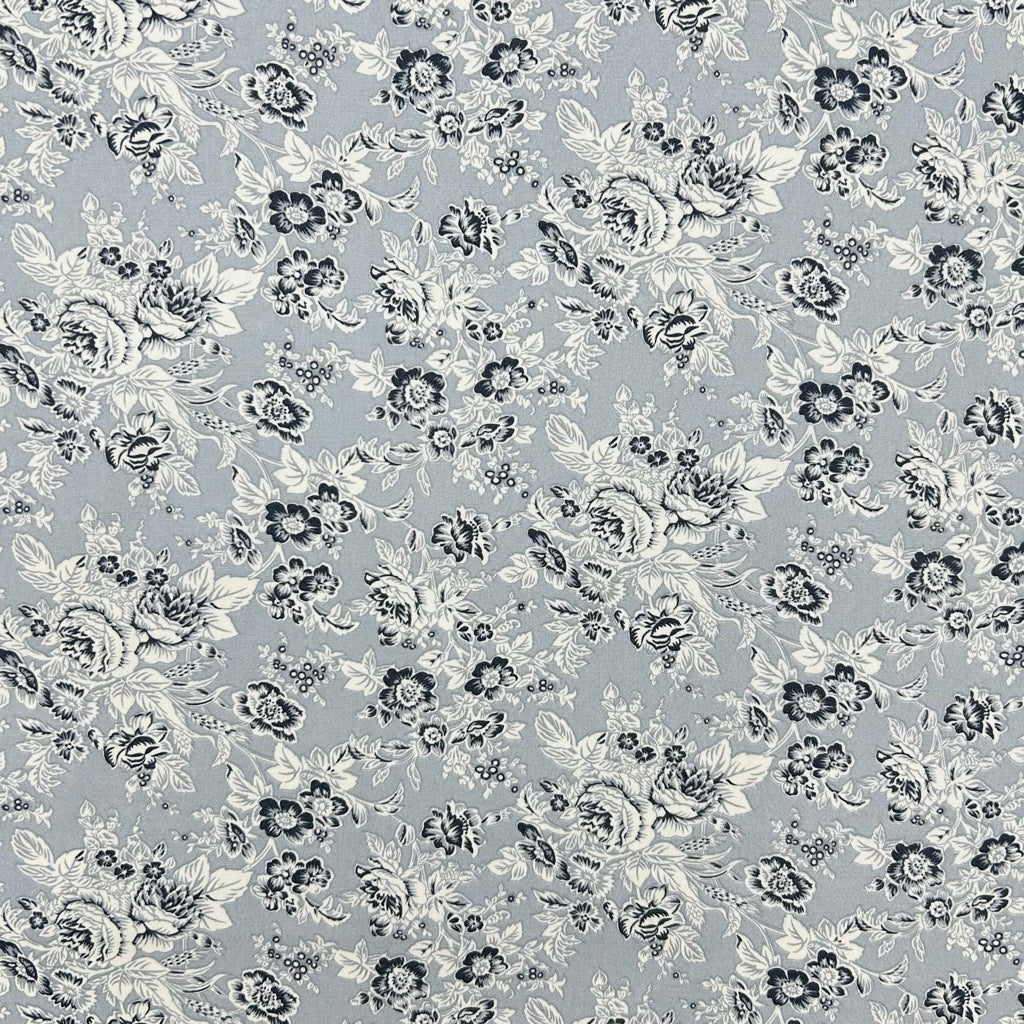 Heritage Blossom Rose & Hubble Cotton Poplin Fabric