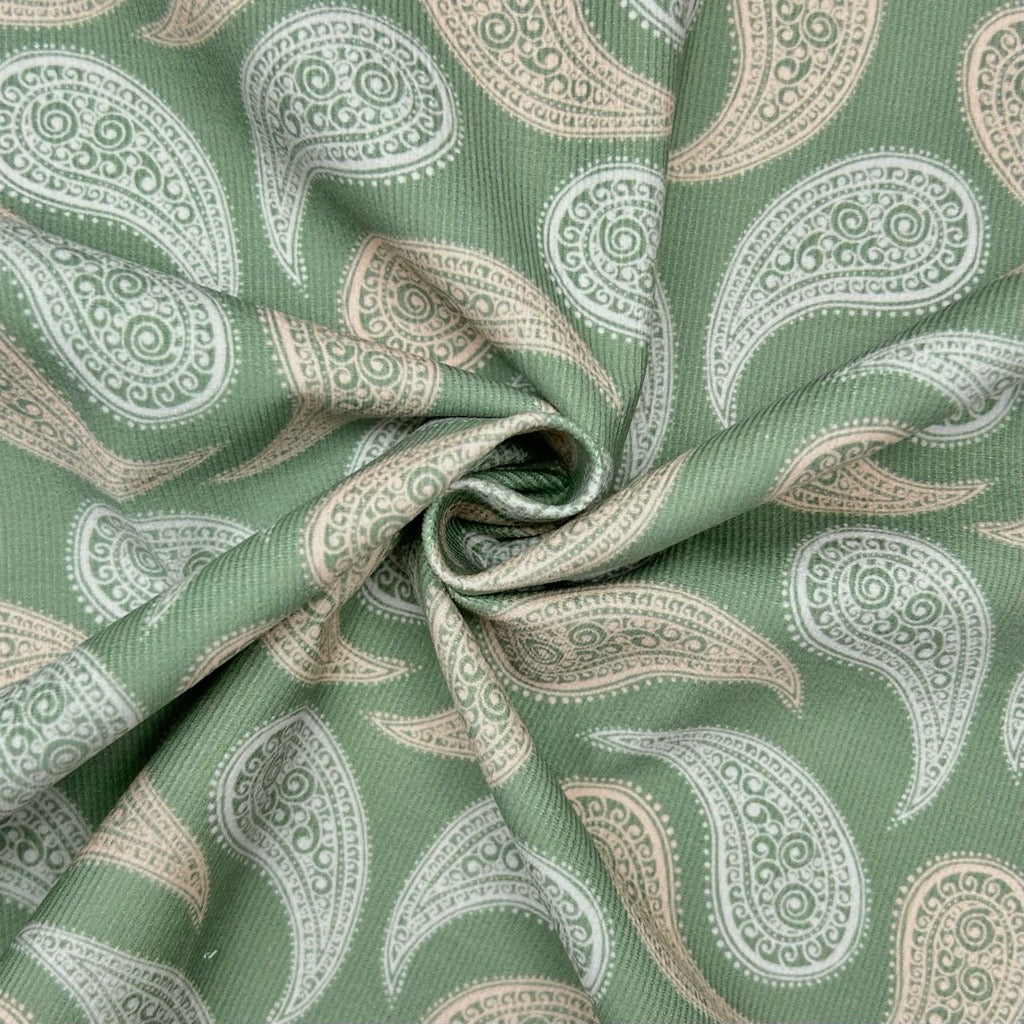 Paisley Curl Needlecord Fabric
