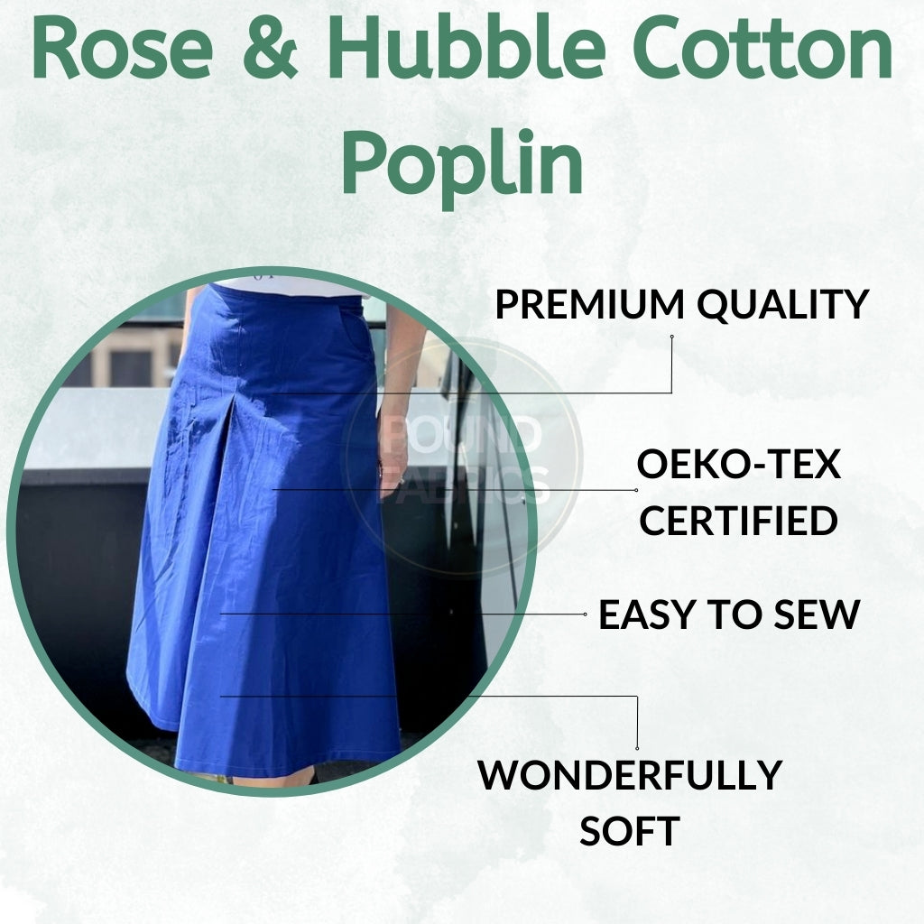 Plain Rose & Hubble Cotton Poplin Fabric – Pound Fabrics