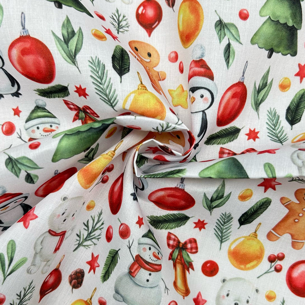 Jolly Friends Polycotton Fabric
