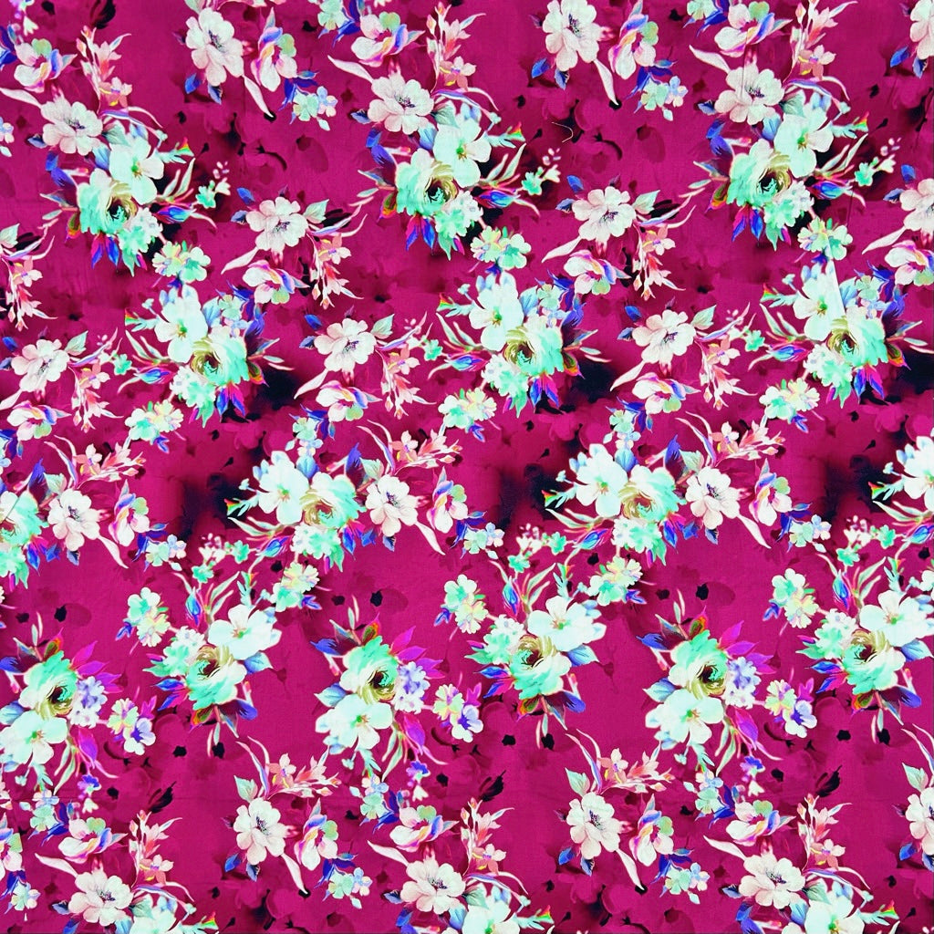 Garden Fall Viscose Poplin Fabric