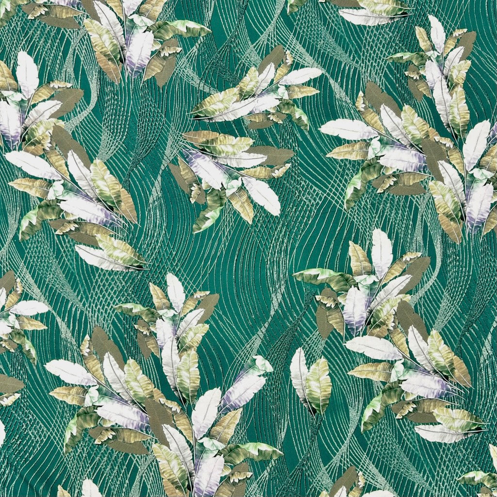 Palm Weave Viscose Challis Fabric