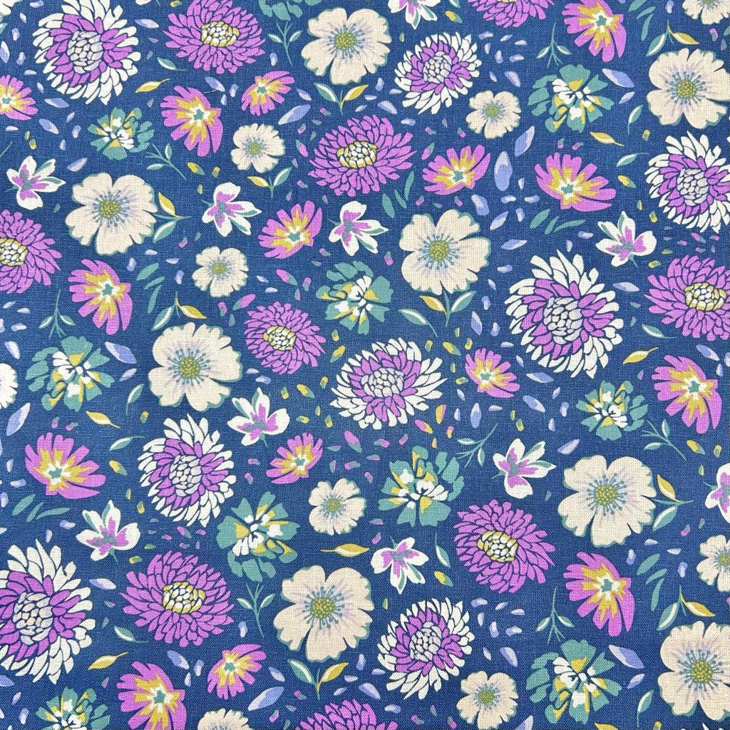 Breezy Blooms Linen Viscose Fabric - Pound Fabrics