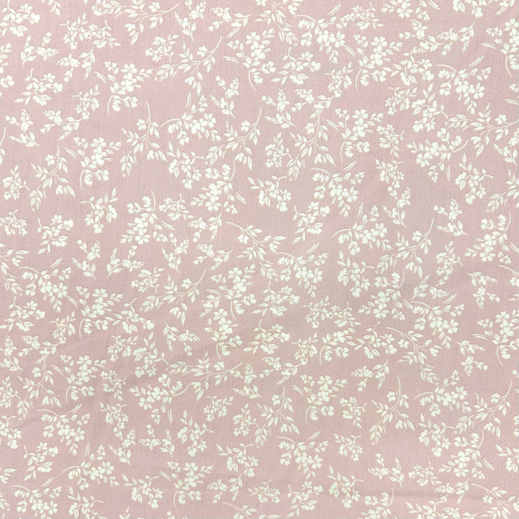 Vintage Ditsy Rose & Hubble Cotton Poplin Fabric