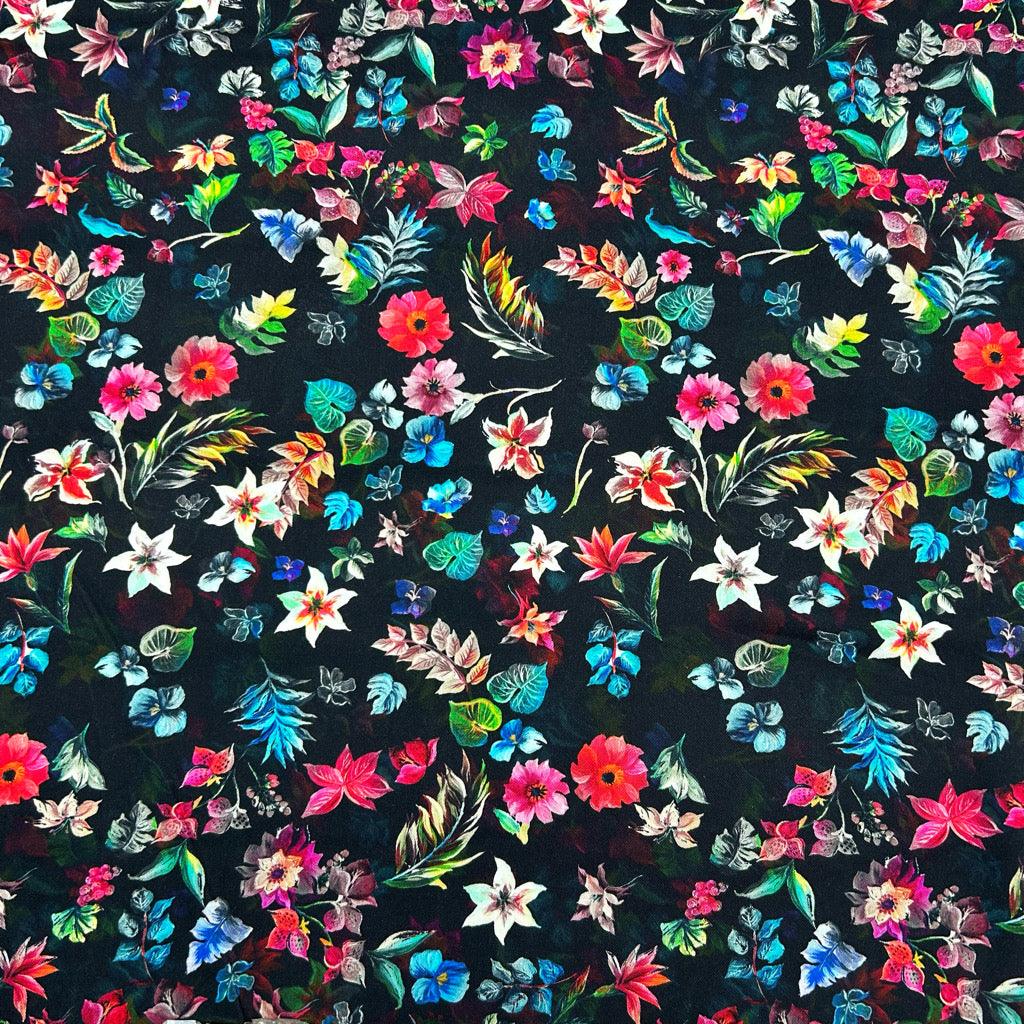 Vibrant Garden Viscose Twill Fabric - Pound Fabrics