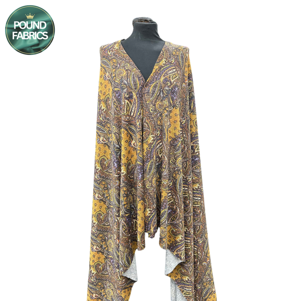 Regal Paisley Premium Knit Jersey Fabric