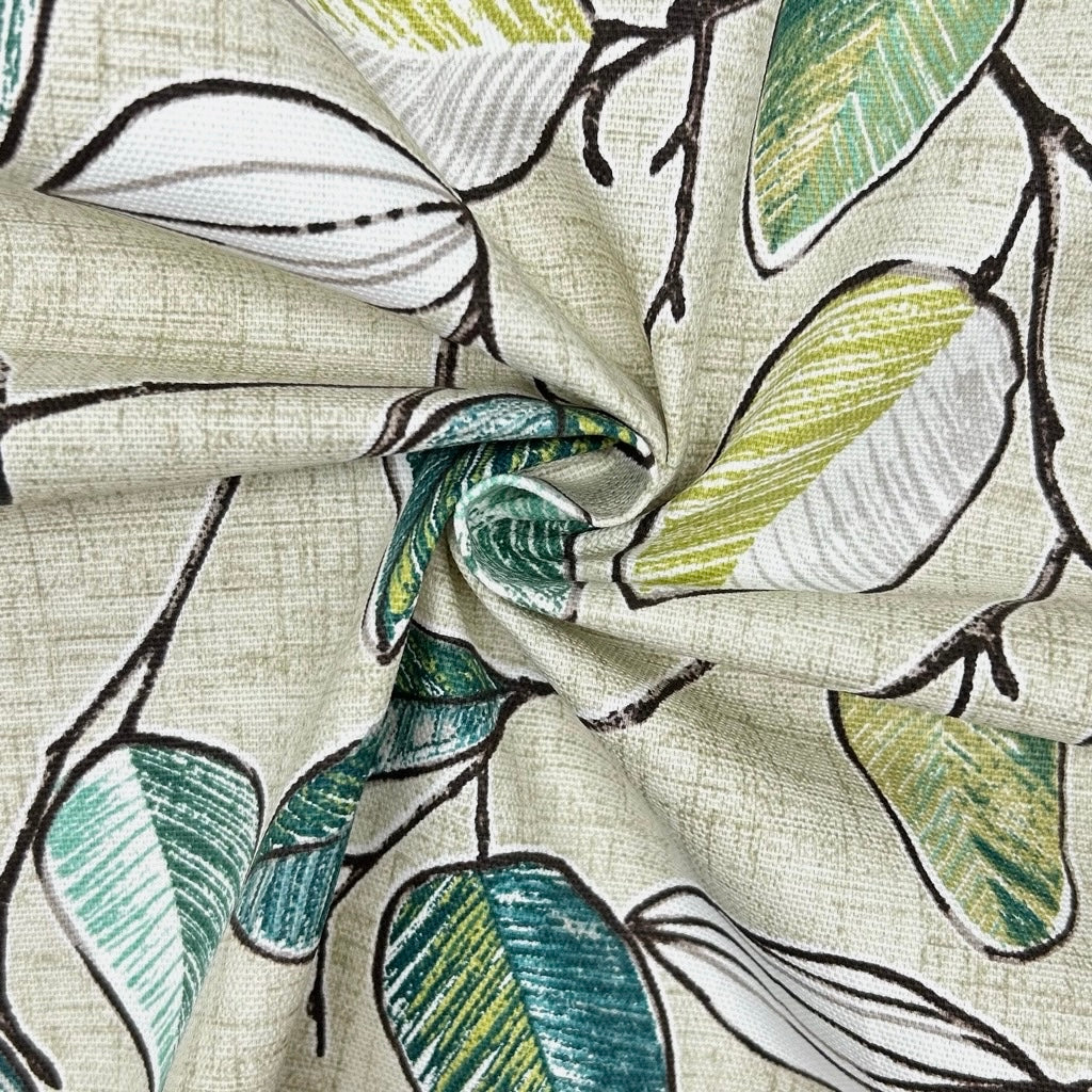 Leaf Cascade Water Resistant Canvas Fabric