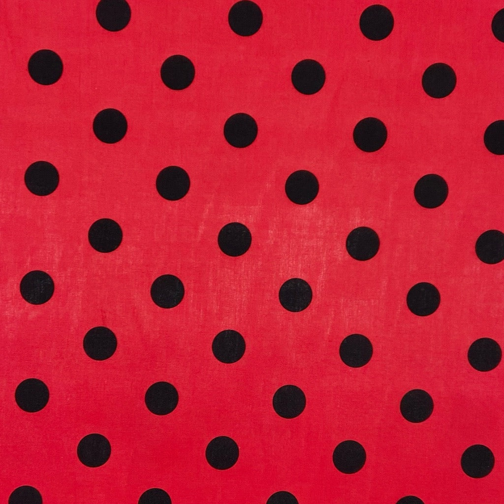 Large Polka Dot Polycotton Fabric