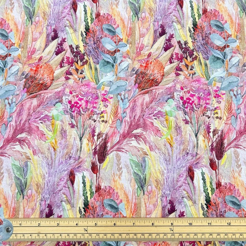 Vibrant Gardens Cotton Jersey Fabric - Pound Fabrics