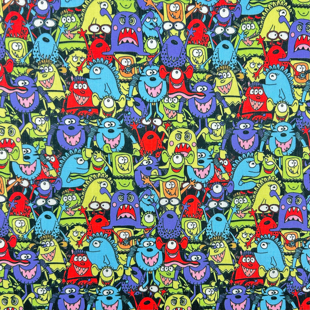 Monster Mash Polycotton Fabric