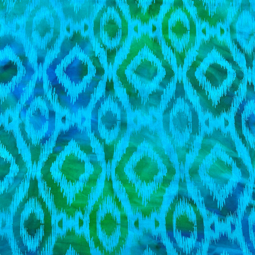 Diamond Tiles Cotton Batik Fabric