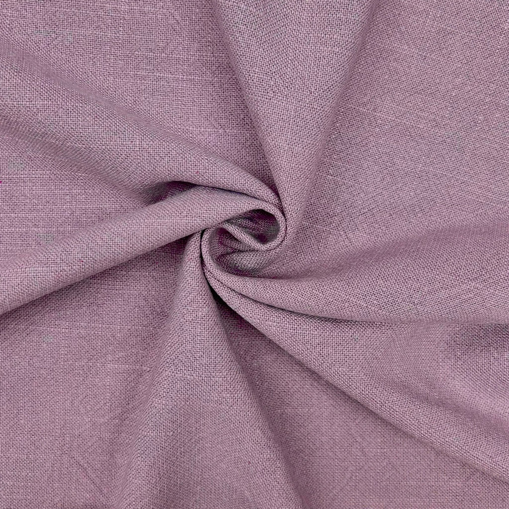 Special Offer Lavender Stonewashed Linen Blend Fabric