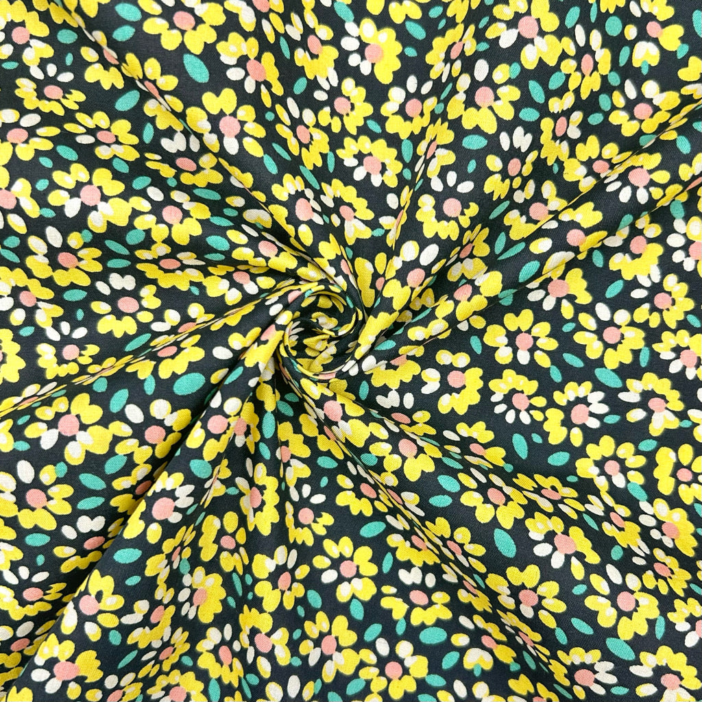 Sunbeam Blooms Cotton Poplin Fabric