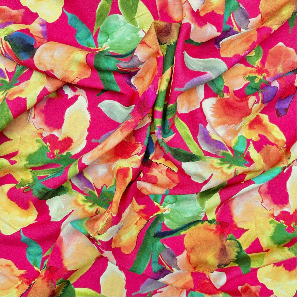 Petal Fiesta Viscose Fabric
