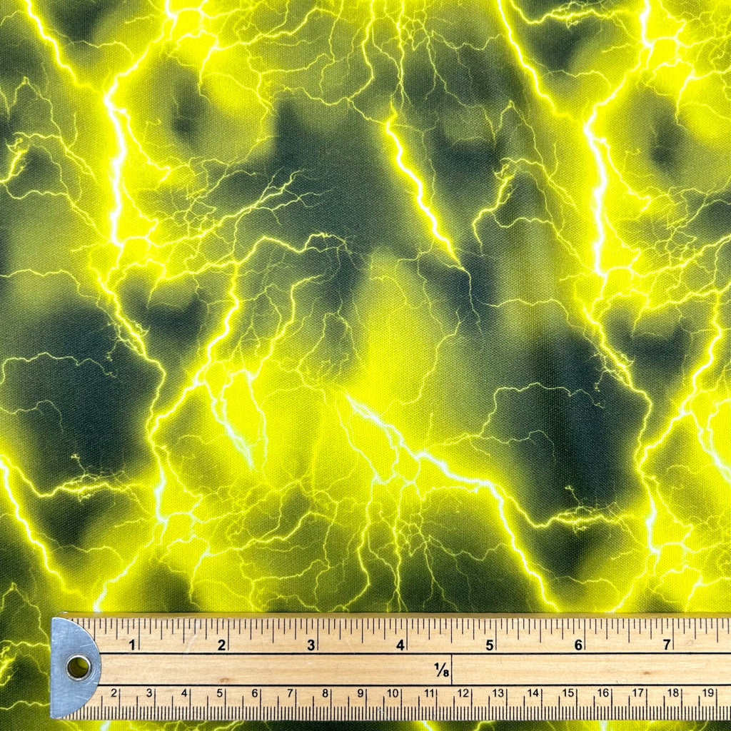 Electric Lightning Jersey Fabric