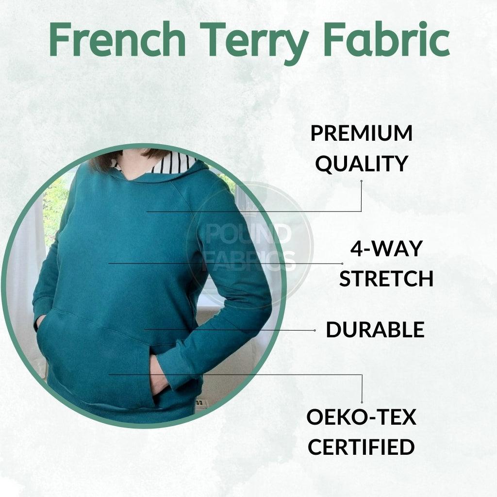 Plain French Terry Fabric - Pound Fabrics